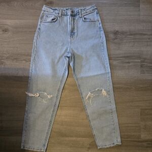 Wild Fable Light Blue Distressed Straight Leg Jeans